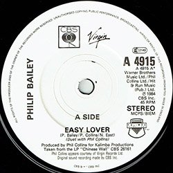 画像3: PHILIP BAILEY & P.COLLINS / EASY LOVER (7インチMIX) [◎中古レア盤◎お宝！別タイプ英国版ジャケ！7"MIX！]