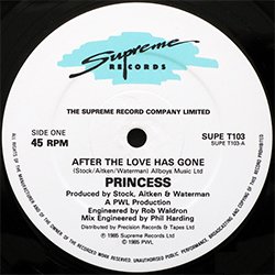 画像3: PRINCESS / AFTER THE LOVE HAS GONE (英原盤/12"MIX) [◎中古レア盤◎お宝！ジャケ付原盤！ロングMIX！1面使用！]