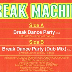 画像2: BREAK MACHINE / BREAK DANCE PARTY (英原盤/12"MIX) [◎中古レア盤◎激レア！英国版ジャケ！DUB入り！]
