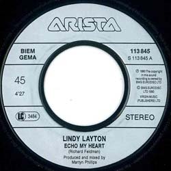 画像4: LINDY LAYTON / ECHO MY HEART (7インチMIX) [◎中古レア盤◎お宝！ドイツ版ジャケ7"MIX！]