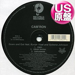 画像1: CAM'RON feat KANYE WEST / DOWN AND OUT (米原盤/3VER) [◎中古レア盤◎お宝！本物のUS原盤！2000年以降の人気レコード！]