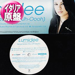 画像1: LUMIDEE feat BUSTA RHYMES / NEVER LEAVE YOU (伊原盤/REMIX) [◎中古レア盤◎お宝！本物のイタリア原盤！2000年以降の人気レコード！]