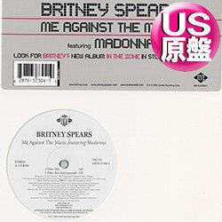画像1: BRITNEY SPEARS feat MADONNA / ME AGAINST THE MUSIC (米原盤/REMIX) [◎中古レア盤◎お宝！本物のUS原盤！2000年以降の人気レコード！]