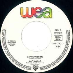 画像2: ALPHAVILLE / DANCE WITH ME (7インチ) [◎中古レア盤◎お宝！ドイツ版ジャケ7"！マハラジャ定番！]