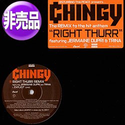 画像1: CHINGY feat JERMAINE DUPRI & TRINA / RIGHT THURR (USプロモ/REMIX) [◎中古レア盤◎お宝！本物のUS原盤！2000年以降の人気レコード！]