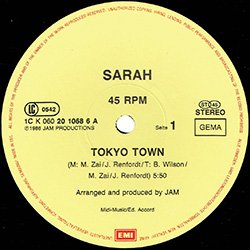 画像2: SARAH / TOKIO TOWN (独原盤/12"MIX) [◎中古レア盤◎激レア！美A級品！ジャケ付原盤！森恵「東京街」原曲！]