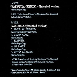 画像2: BONEY M / RASPUTIN & メガMIX (英原盤/88年MIX) [◎中古レア盤◎お宝！欧州オンリー！PWLリミックス！] 