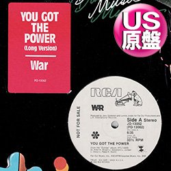 画像1: WAR / YOU GOT THE POWER (米原盤/12"MIX) [◎中古レア盤◎激レア！珍しいステッカー付白ラベル！ロングMIX！]