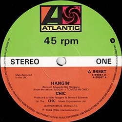 画像3: CHIC / HANGIN' + 2曲 (英原盤/全3曲) [◎中古レア盤◎お宝！英国版ジャケ原盤！豪華3曲！80's初期ダンクラ！]