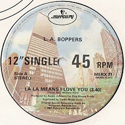 画像2: L.A. BOPPERS / LA LA MEANS I LOVE YOU (英原盤/全3曲) [◎中古レア盤◎激レア！英国のみ！爽快80'sカバー！]