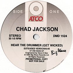 画像2: CHAD JACKSON / HEAR THE DRUMMER (USプロモ/12"MIX) [◎中古レア盤◎お宝！本物のUSプロモ原盤！「HOW GEE」とコレ！]