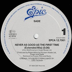 画像2: SADE / NEVER AS GOOD AS THE FIRST TIME (和蘭原盤/12"MIX) [◎中古レア盤◎激レア！オランダ版ジャケ原盤！ロングMIX！]