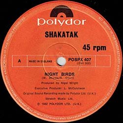 画像2: SHAKATAK / NIGHT BIRDS & RIO NIGHTS (英原盤/12"MIX) [◎中古レア盤◎お宝！本物の原盤！80'Sアーバン！豪華2曲！]