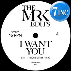 画像1: MARVIN GAYE / I WANT YOU (7インチ/DANNY.Kエディット) [■限定■お宝直行！MR.K覆面シリーズ！マル秘EDITを2曲！]