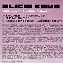 画像2: ALICIA KEYS / GIRLFRIEND (欧州原盤/REMIX) [◎中古レア盤◎お宝！飾りたい顔ジャケ！内容違い！]