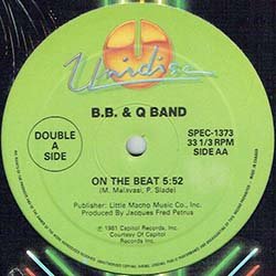 画像2: B.B. & Q. BAND & KRAFTWERK / ON THE BEAT (12"MIX/全2曲) [◎中古レア盤◎お宝！入手困難な初期版！豪華カップリング！]