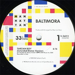 画像2: BALTIMORA / TARZAN BOY (米原盤/12"MIX) [◎中古レア盤◎激レア！実は珍しいUS原盤12"！ロングMIX！]