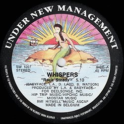 画像3: THE WHISPERS / ROCK STEADY (ベルギー原盤/インスト入り) [◎中古レア盤◎激レア！別デザインジャケ！珍しいベルギー原盤！]