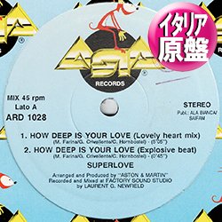 画像1: SUPERLOVE / HOW DEEP IS YOUR LOVE (伊原盤/5VER) [◎中古レア盤◎お宝！本物の原盤！哀愁キャッチー最高峰！]