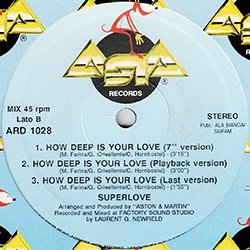 画像2: SUPERLOVE / HOW DEEP IS YOUR LOVE (伊原盤/5VER) [◎中古レア盤◎お宝！本物の原盤！哀愁キャッチー最高峰！]