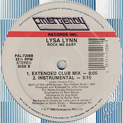 画像2: LYSA LYNN / ROCK ME BABY (米原盤/12"MIX) [◎中古レア盤◎お宝！シュリンク付原盤！希少音源！隠れ女性ハイエナ！]