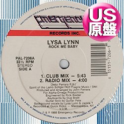 画像1: LYSA LYNN / ROCK ME BABY (米原盤/12"MIX) [◎中古レア盤◎お宝！シュリンク付原盤！希少音源！隠れ女性ハイエナ！]