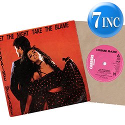 画像1: LORRAINE McKANE / LET THE NIGHT TAKE THE BLAME (7インチMIX) [◎中古レア盤◎お宝！英国版ジャケ！7"MIX+インスト！]