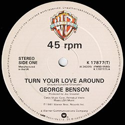 画像3: GEORGE BENSON / TURN YOUR LOVE AROUND + 2曲 (英原盤/全3曲) [◎中古レア盤◎激レア！英国版ジャケ！「ダ.ヨ.ネ」元ネタ！]