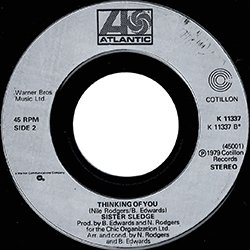 画像2: SISTER SLEDGE / THINKING OF YOU & LOST IN MUSIC (7インチ) [◎中古レア盤◎お宝！フランス原盤7"！豪華2曲！]