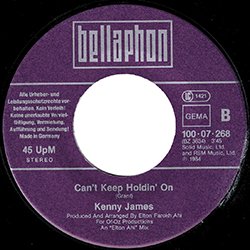 画像2: KENNY JAMES / CAN'T KEEP HOLDIN ON (7インチMIX) [◎中古レア盤◎激レア！ドイツ版ジャケ7"MIX！SECOND IMAGEカバー！]