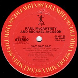 画像2: MICHAEL JACKSON & PAUL McCARTNEY / SAY SAY SAY (米原盤/12"MIX) [◎中古レア盤◎お宝！滅多に無いシュリンク付US原盤！JELLY BEAN！]