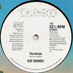 画像2: KAT MANDU / THE BREAK (米原盤/12"MIX) [◎中古レア盤◎お宝！マニア品の白ラベル原盤！ガラージ古典！]