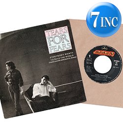画像1: TEARS FOR FEARS / EVERYBODY WANTS TO RULE THE WORLD (7インチ) [◎中古レア盤◎激レア！珍しいスペイン版ジャケ7"！超人気ネタ！]