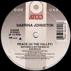 画像2: SABRINA JOHNSTON / PEACE (米原盤/REMIX) [◎中古レア盤◎お宝！ステッカー付原盤！フロア大合唱！90's初期大ヒット！]