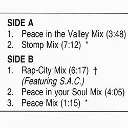 画像2: 【〓/仕入300】SABRINA JOHNSTON / PEACE (米原盤/5VER) [◎中古レア盤◎お宝！ジャケ付原盤！フロア大合唱！90's初期大ヒット！]