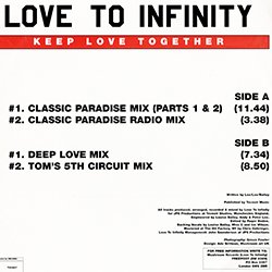 画像2: LOVE TO INFINITY / KEEP LOVE TOGETHER (英原盤/4VER) [◎中古レア盤◎お宝！本物の初回原盤！フロア圧巻！]