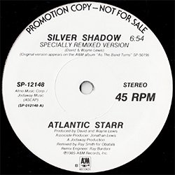 画像2: ATLANTIC STARR / SILVER SHADOW (USプロモ/12"MIX) [◎中古レア盤◎お宝！ステッカー付非売品！スペシャルMIX + DUB！] 