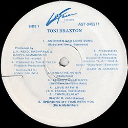 画像3: TONI BRAXTON / 1STアルバム (LP原盤/全12曲) [◎中古レア盤◎鬼レア！絶対無い"幻のJAM盤"！美A級品！]