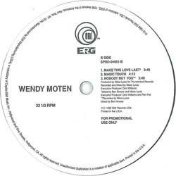 画像2: WENDY MOTEN / ベスト集 (ミニLP/全4曲) [■廃盤■お宝！少量生産！日本企画のみ！"MAKE THIS LOVE LAST"入り！]