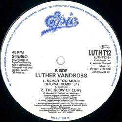 画像2: LUTHER VANDROSS / NEVER TOO MUCH (英原盤/89年MIX) [◎中古レア盤◎激レア！希少音源！「89年REMIX」+「81年ロングMIX」！]