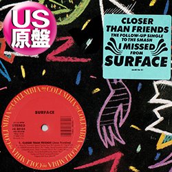 画像1: SURFACE / CLOSER THAN FRIENDS (米原盤/12"MIX) [◎中古レア盤◎お宝！シュリンク&ステッカー付原盤！"JAZZ MX"がコレ！]