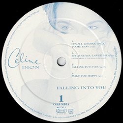 画像3: CELINE DION / FALLING INTO YOU (LP原盤/全8曲) [◎中古レア盤◎激レア！1枚のみ特価！本物の原盤！大名盤！]