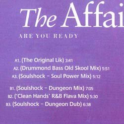 画像2: THE AFFAIR / ARE YOU READY (REMIX/6VER) [■廃盤■お宝！ジャケ付！DJ KOMORIプレイ！UK R&B傑作！]