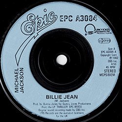 画像2: MICHAEL JACKSON / BILLIE JEAN (7インチ) [◎中古レア盤◎お宝！英国版ジャケ7"！世紀の名曲！]