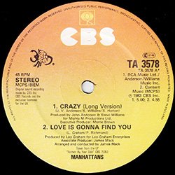 画像3: MANHATTANS / CRAZY + 4曲 (英原盤/全5曲) [◎中古レア盤◎お宝！本物の原盤！豪華内容！]