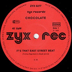 画像2: CHOCOLATE /  IT'S THAT EAST STREET BEAT (独原盤/12"MIX) [◎中古レア盤◎お宝！本物のドイツ原盤！ガラージ古典！LARRYプレイ！]
