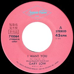 画像2: GARY LOW / アイ・ウォント・ユー (7インチMIX) [◎中古レア盤◎お宝！美品盤！海外高値の日本版ジャケ！7"MIX！]