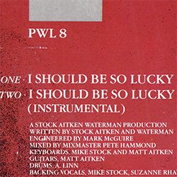 画像2: KYLIE MINOGUE / I SHOULD BE SO LUCKY (7インチ) [◎中古レア盤◎お宝！英国版ジャケ7"！資生堂CM！]