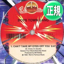 画像1: BOYS TOWN GANG / CAN'T TAKE MY EYES OFF YOU (12"MIX/全2曲) [◎中古レア盤◎お宝！圧巻の"9分47秒MIX"！ ］