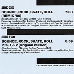 画像2: VAUGHAN MASON & CREW / BOUNCE, ROCK, SKATE, ROLL (独原盤/89年MIX) [◎中古レア盤◎激レア！ドイツのみ！89年REMIX！]